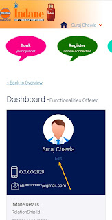 How To Change Mobile Number And Email ID In Indane Gas Online