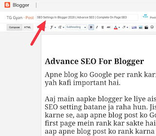 Advanced SEO Settings For Blogger 2020 | Complete On Page SEO